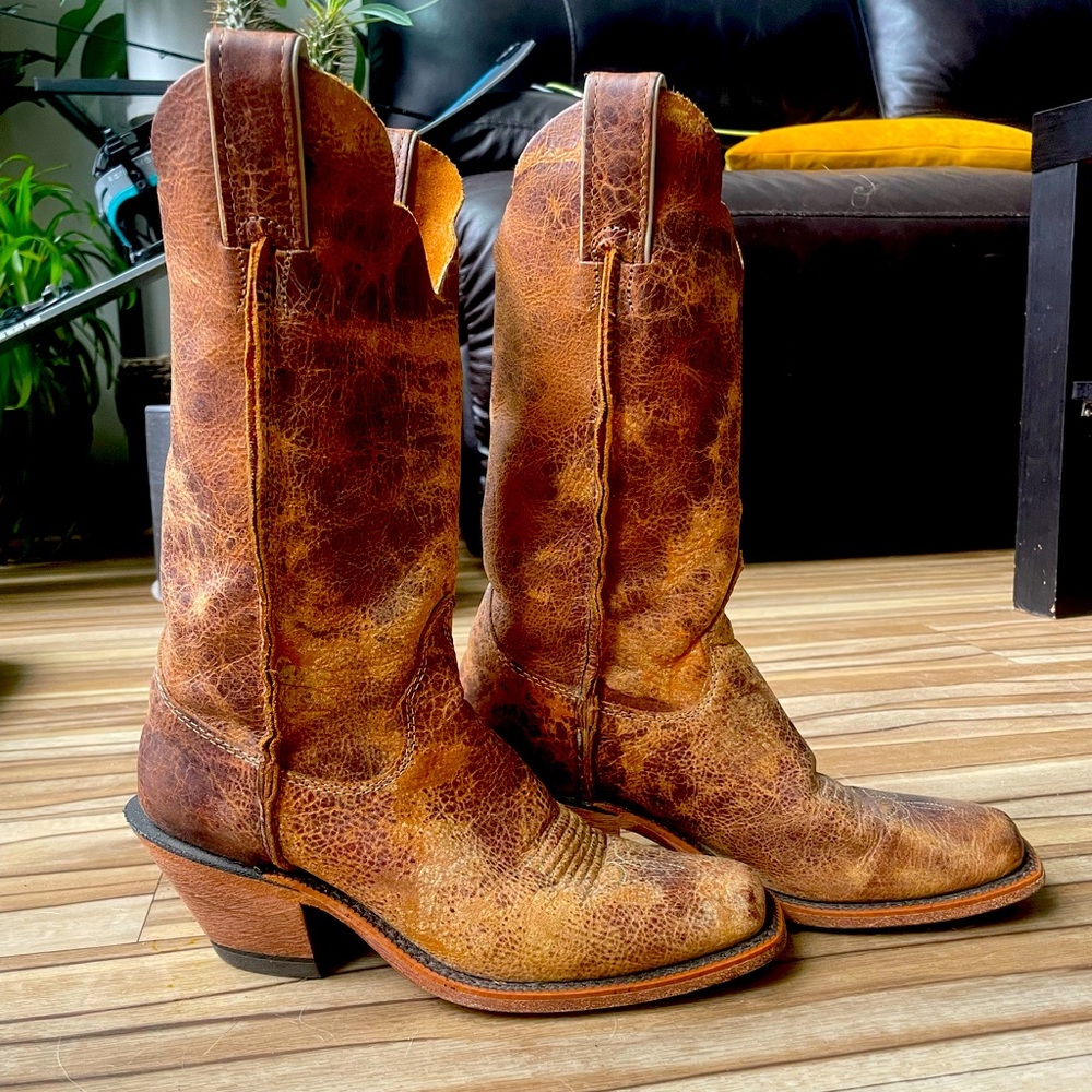 Real Leather Justin Cowboy Boots